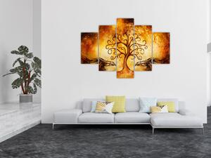 Prirodna apstraktna slika stabla (150x105 cm)
