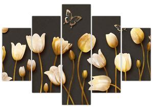 Slika - Tulipani - apstrakcija (150x105 cm)