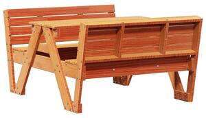 VidaXL Stol za piknik za djecu voštano smeđi 88x122x58 cm od borovine
