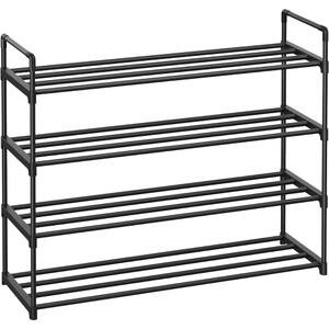 Stalak za cipele TORINO, 4 police, 30x92x74cm, crna SongmicsHome