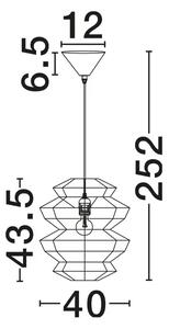 NUA VISILICA CRNA E27 1X12W IP20 NL9586645