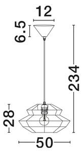NUA VISILICA E27 1X12W IP20 NL9586641
