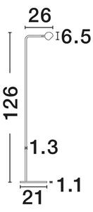 SFERA STAJAĆA LED SVJETILJKA ZLATNA 6W IP20 3000K PREKIDAČ UKLJU./ISKLJ. NL9540297