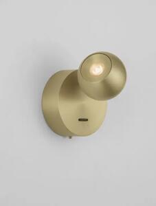 SFERA ZIDNA LED SVJETILJKA ZLATNA 6W IP20 3000K PREKIDAČ UKLJU./ISKLJ. NL9540295