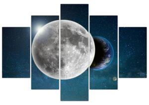 Slika - Zemlja u pomrčini Mjeseca (150x105 cm)