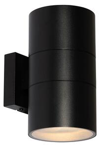 Vanjska zidna svjetiljka crna 2 svjetla AR111 IP44 - Duo