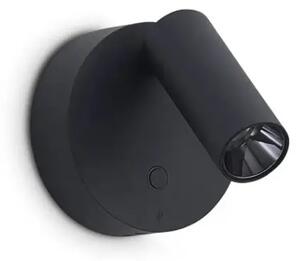 ELF AP ZIDNA LED SVJETILJKA 3W 3000K IP20 CRNA ID347462