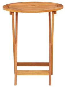 VidaXL Sklopivi vrtni stol Ø 60 x 75 cm od masivnog drva eukaliptusa