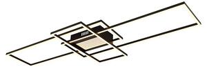 Globo LED stropna svjetiljka Saunders (60 W, D x Š x V: 1.108 x 420 x 68 mm, Crna)