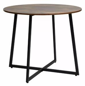 PROMOCIJA Okrugli blagovaonski stol LUNA 90 cm, rustikalno smeđi II. kvaliteta