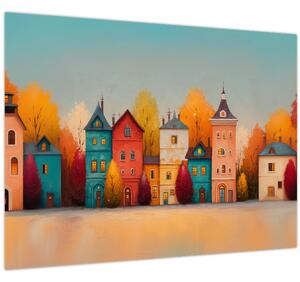 Slika - Jesensko selo (70x50 cm)