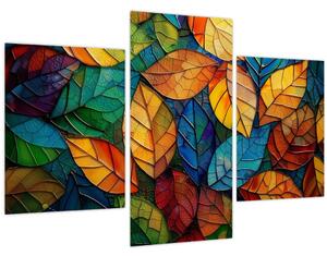 Slika - Mozaik od lišća (90x60 cm)