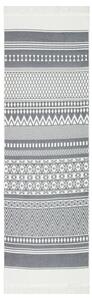 VidaXL Tepih sivo-bijeli 80 x 300 cm pamučni