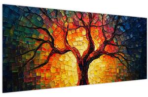 Slika - Stablo života u mozaiku (120x50 cm)