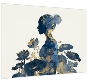 Slika - Mramorni profil žene (70x50 cm)