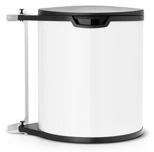 Bijela ugradbena željezna kanta za smeće 15 l – Brabantia
