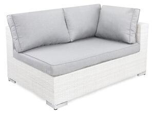 Vrtna sofa Comfort Garden 137564x140x90cm, Bijela, Siva, PVC pletivo