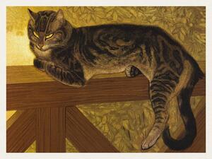 Reprodukcija Summer, Cat on a Balustrade (Vintage French Feline) - Théophile Steinlen, (40 x 30 cm)