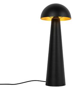 Vanjska podna svjetiljka crna 65 cm uklj. LED - gljiva