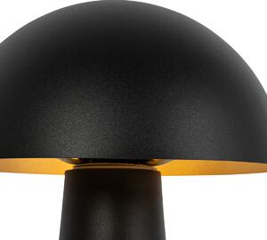 Vanjska podna lampa crna 65 cm - gljiva