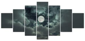 Slika - mjesec i oblaci (210x100cm) (F000659F210100)