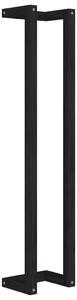 VidaXL Stalak za ručnike crni 23 x 18 x 110 cm od masivne borovine