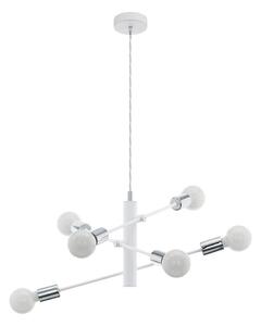 Eglo 98016 - Luster na sajli GRADOLI 6xE27/60W/230V bijela