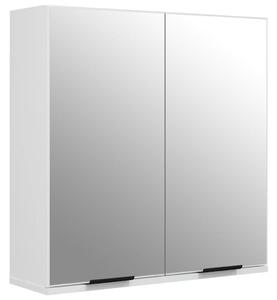VidaXL Kupaonski ormarić s ogledalom bijeli 64 x 20 x 67 cm