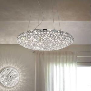 Ideal Lux - Kristalni luster na sajli KING 12xG9/40W/230V pr. 65 cm krom