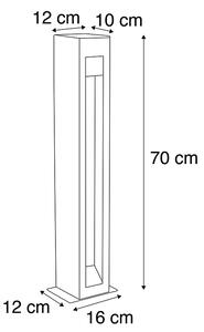 Moderna stojeća vanjska svjetiljka bazalt 70 cm - Sneezy