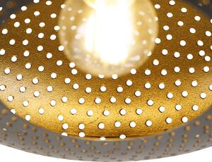 Orijentalna stropna lampa crna sa zlatom 25 cm - Radiance