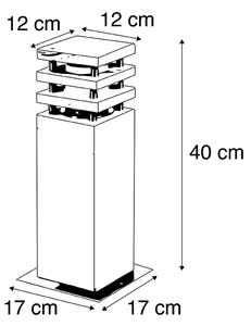 Moderna vanjska svjetiljka pješčenjak 40 cm - mrzovoljan