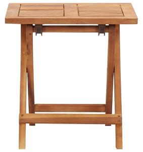 VidaXL Sklopivi vrtni stolić za kavu 40 x 40 x 40 cm bagremovo drvo