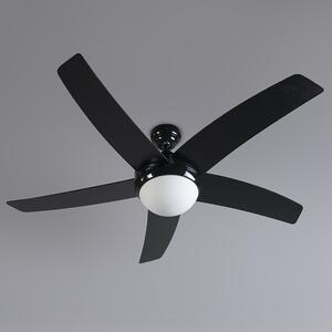 Stropni ventilator crni s uzorkom drveta 132 cm s daljinskim upravljačem - Cool