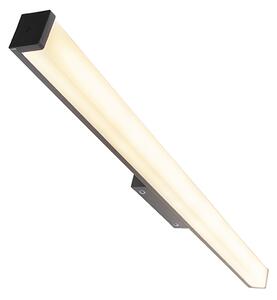 Moderna zidna svjetiljka za kupaonicu crna 92 cm IP44 - Cascada