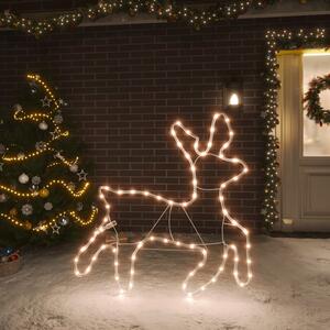 VidaXL Figura božićnog soba 72 LED žarulje topla bijela 57x55x4,5 cm