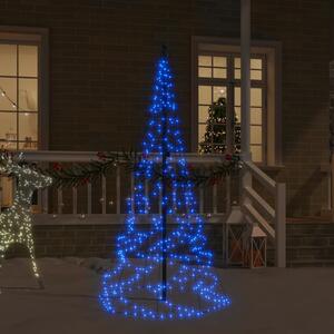 VidaXL Božićno drvce na stijegu 200 LED žarulje plave 180 cm