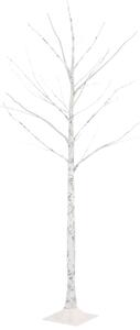 VidaXL LED drvo bijele breze s 72 toplih bijelih LED žarulja 150 cm