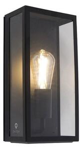Pametna vanjska zidna svjetiljka crna uklj. WiFi ST64 IP44 - Rotterdam