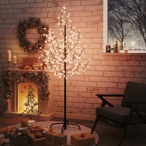 VidaXL Drvce rascvjetane trešnje 200 tople bijele LED žarulje 180 cm