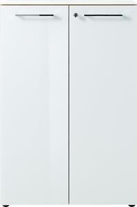 Bijeli ormarić u dekoru hrasta 80x120 cm Monteria – Germania