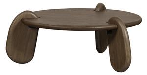 Smeđi okrugao stolić za kavu s pločom stola u dekoru oraha ø 100 cm Imbue – BePureHome