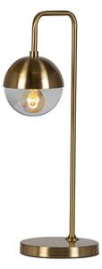 Stolna lampa u brončanoj boji sa staklenim sjenilom (visina 61 cm) Globural – BePureHome