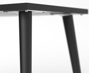 Radni stol s crnom pločom 145x81 cm Oslo - Tvilum