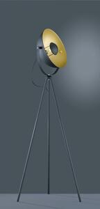 Tamno siva metalna podna svjetiljka Trio Chewy, visina 160 cm