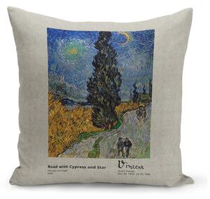 Jastuk s punjenjem Kate Louise van Gogh Road, 43 x 43 cm