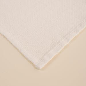 Bijeli pamučni prekrivač za bračni krevet 160x220 cm Hasir - Mijolnir