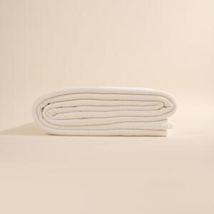 Bijeli pamučni prekrivač za bračni krevet 160x220 cm Hasir - Mijolnir