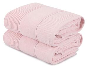 Set od 2 roza pamučna ručnika Foutastic Daniela, 50 x 90 cm