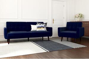 Plavi kauč na razvlačenje 201 cm Nola - Støraa